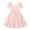 Z-02Pink, variant on Girls Satin Dress Ruffle Short Sleeve Tulle Front A-Line Long Gown Pageant Prom Princess First Communion Flower Girl Dress