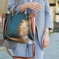 thumbnail image 4 of Keychains Product Classification Brown Gray Animal Pendant Silver Blue Tail Accessory for Women Bag Charm and Car Keychain, 4 of 6