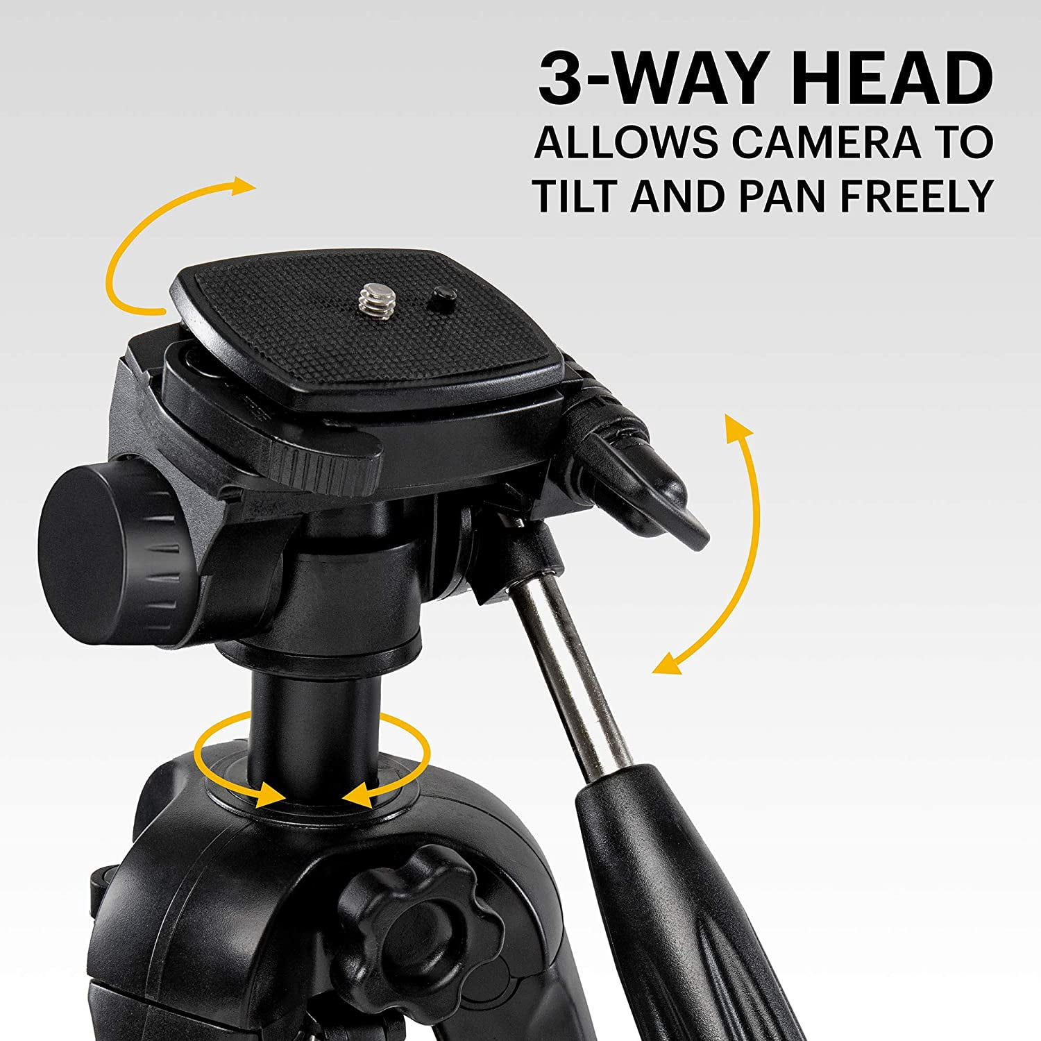 KODAK PhotoGear 2-in-1 70” Tripod & 64.5” Monopod, Lightweight Travel Camera Tripod Stand
