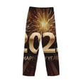 thumbnail image 3 of Lsque Happy New Year 2025 B Print Men's Pajama Pants, Lounge Pant - Comfortable Home Wear,Elastic Waistband, Stylish Design-Medium, 3 of 9