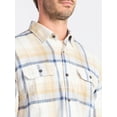 thumbnail image 4 of George Men's and Big Men's Double Pocket Flannel Shirt, 2 Pack, Sizes XS-3XLT, 4 of 6