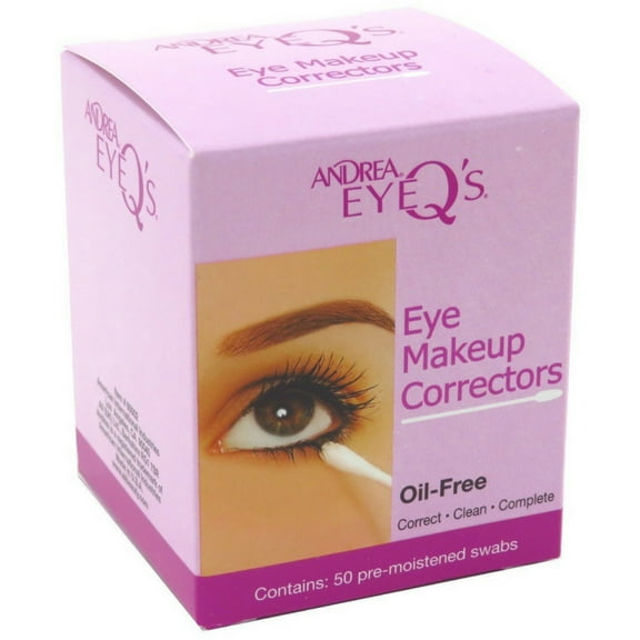 Andrea Eyeq's Oil-free Eye Make-up Correctors Pre-moistened Swabs, 50 Ct