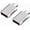 Silver, variant on Tianle USB C to USB Adapter, 2 Pack USB C Male to USB 3.0 Female Adapter, Thunderbolt 3 to USB Female Adapter OTG Compatible with MacBook iPad Pro Galaxy and More Type C Devices, Black