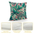 thumbnail image 4 of JRXY  Banana Leaf Throw Pillow Cover Tropical Green Leaves in The Pink Background Decorative Rectangular Pillowcase for Sofa and Bed Couch White, 4 of 5