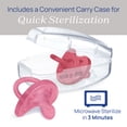 thumbnail image 6 of Chicco PhysioForma® One-Piece Silicone Pacifier, 16-24 Months, 2pk - Dark Pink, New, 6 of 10