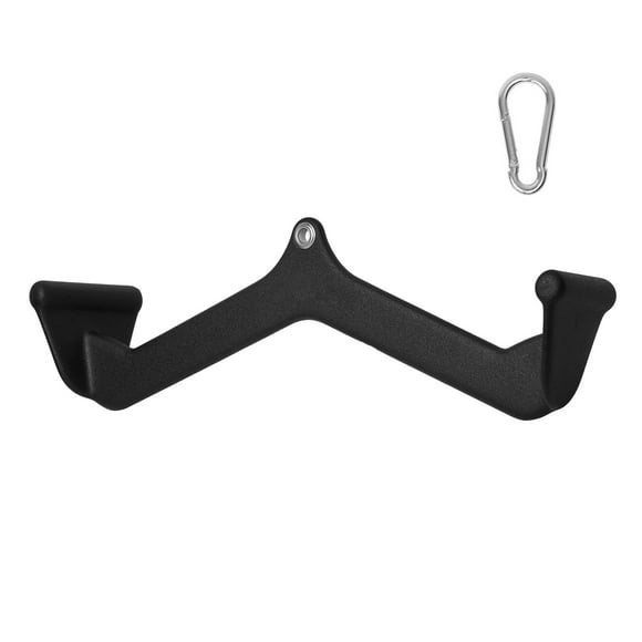 KFFKFF LAT Pulldown Accessory, Rowing V-bar for Cable Machines, Tricep Down Bar, Enhances Back Muscles with Rubber Grip, Bicep and Tricep Strengthening Bar for Home Gym Workouts