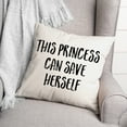 thumbnail image 2 of Creative Products This Princess Can Save Herself 16x16 Spun Poly Pillow, 2 of 2