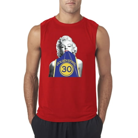 Marilyn Monroe Favorite Color - New Way 503 - Men's Sleeveless Marilyn Monroe Stephen Curry Basketball Series