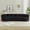 Black, variant on 112" Chenille Large Sofa, Mid-Century Modern Sofa with Deep Seat, Oversized Sofa Chair with Curved Silhouette for Living Room Apartment Office, Black
