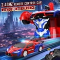 thumbnail image 3 of Coche de control remoto Febyhim, 2,4 GHz, juguete transformador a escala 1:18, 3 of 9
