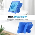 thumbnail image 4 of GSFY Case Compatible with iPad Air 11 inch M3 2025 / M2 2024, iPad Air 10.9 4th&5th Gen 2022/2020, Light EVA 360° 3D Butterfly Kickstand Shockproof Case Cover with Pencil Holder, Blue BTFLY, 4 of 7