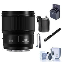 Panasonic Lumix S 85mm f/1.8 Lens for L Mount, Bundle with ProOptic 67mm Filter Kit, Pouch, Lens Cleaner, Cleaning Kit, Lens Cap Tether