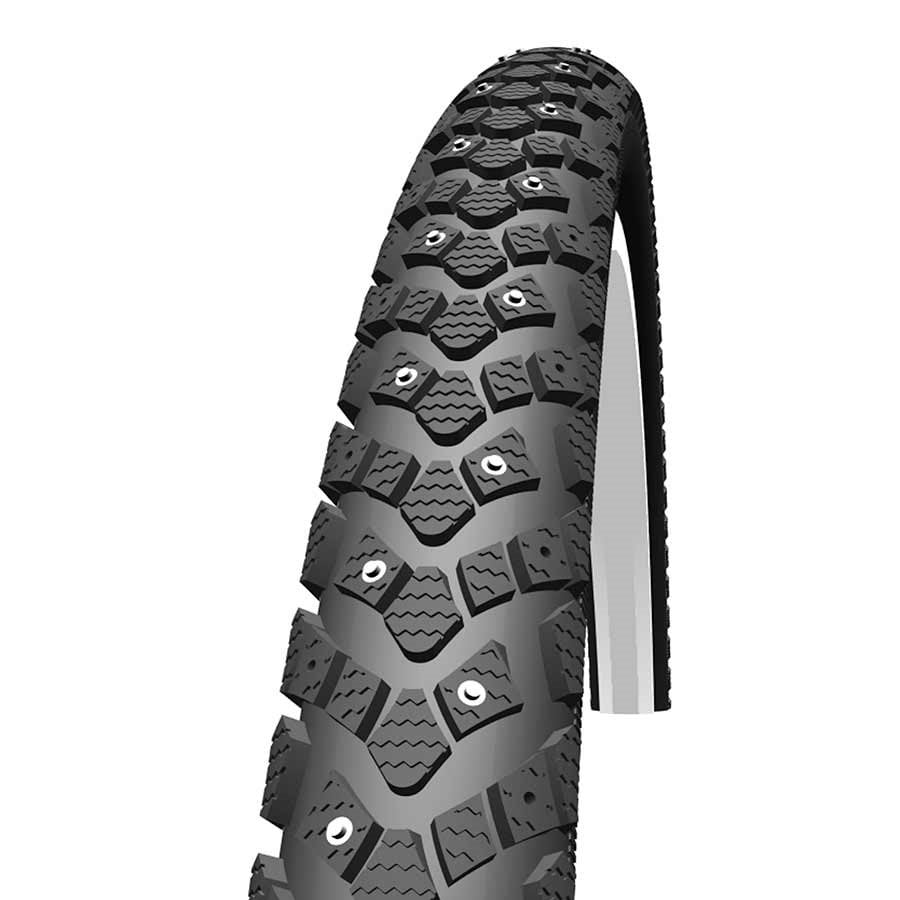 Schwalbe, Winter, 26x1.75, Wire, Winter, Clincher, KevlarGuard, Reflex, 50TPI, 30-70PSI, Black by Schwalbe