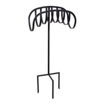 Liberty Garden 647-KD Steel Manger Decorative Hose Holder Stand, Black