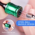 thumbnail image 3 of MesaSe 6PCS 1/4 ”Drill Bits Holder Keychain   Light-weight Quick-change Extension  For Impact Driver Sliver, 3 of 9