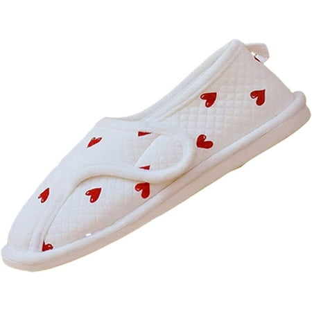 

PIKADINGNIS Women Cute Slippers Cootton Adjustable Closure Breathable Memory Foam House Slides Anti-Slip Indoor Outdoor Shoes