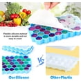 thumbnail image 4 of Siloon Flexible Bee Honeycomb Silicone Soap Gelatin Ice Cube Jello Chocolate Mold Diameter 1 inch, 4 of 7