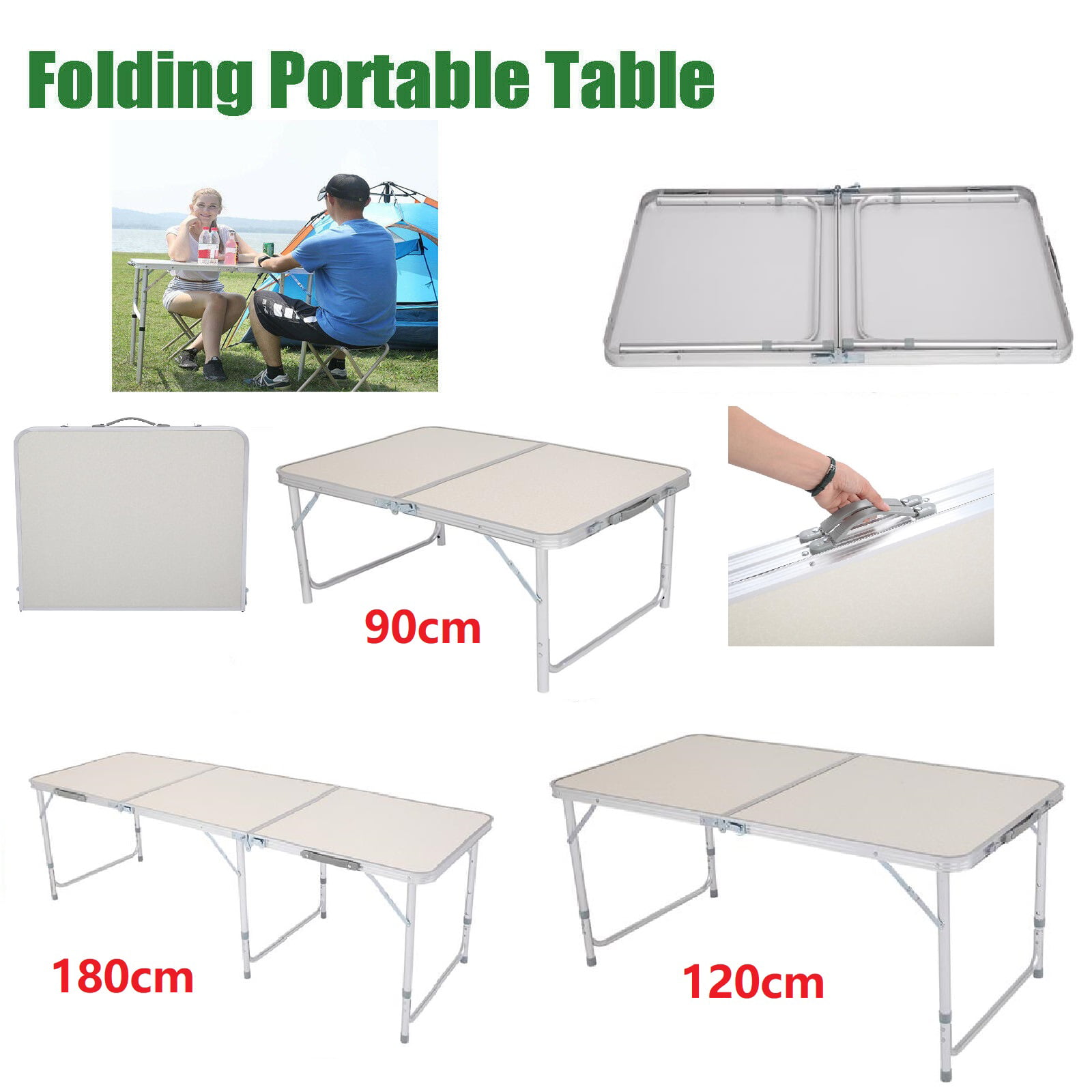 Folding Bench 180 cm 6 FT Blow Moulded Chair Seat Sitting Portable Outdoor Party 