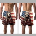 thumbnail image 3 of luoweisi Men's Beach Shorts Quick Dry Swim Trunks with Mesh Lining Raccoon M, 3 of 5