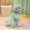 thumbnail image 5 of Pretty Floral Dog Princess Dress - Breathable Comfy Net Yarn Puppy Dress for Stylish Summer, 5 of 8