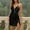 Black, variant on Elvqul Dresses for Women Sleeveless V Neck Womens Dresses Plain Pullover Short Dresses Sequin Gold Elegant
