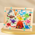 thumbnail image 2 of Juegos de clasificación de colores magnéticos Montessori, tablero de laberinto, bolígrafo, juegos de cuentas móviles, Control de madera, juego sensorial, juguetes educativos para niños, 2 of 6