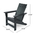 thumbnail image 2 of Robbyn Resin Outdoor Adirondack Chair, Black, 2 of 6