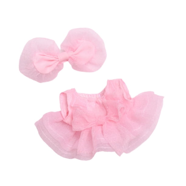 Conjunto De Ropa Kawaii Para Muñeca De 17 Cm – Gorro Rosa Con Corazón Y Mono Azul De BOXOB