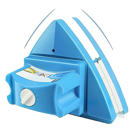 

FASLMH Double-Sided Window Cleaner Glass Wiper Magnetic Cleaning Tools 5-Files Adjustable Magnetic Glider Washing Brush Tools for High-Rise Double Car Glazed Windows Thickness 0.3 -1 (Blue)