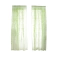thumbnail image 2 of Light Filtering Window Drapes Leaf Print Sheer Voile Curtain Panel For Living Room Balcony Green 78 In, 2 of 5