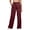 v#6Wine26, variant on Rggeeun Womens Pants Solid Color Elastic High Waist Wide Leg Ankle Length Soft Relaxed Fit With Adjustable Sashes Belt & Side Pockets For Summer Vacation Beach Classic Bottoms,Light Blue,Xxxl
