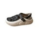 thumbnail image 5 of Sandalias de verano para mujer, sandalias de cuero con punta cerrada, correa ajustable en el tobillo, sandalias de informales a la moda, Negro Yinane sandalias de plataforma, 5 of 8