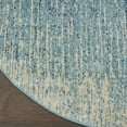 thumbnail image 4 of Nourison Passion Navy/Light Blue 4' x Round Area Rug, Modern, Abstract, Bed Room, Living Room, Dining Room, Kitchen, , Easy Cleaning, Non Shedding (4' Round), 4 of 8