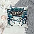 thumbnail image 2 of PIKWEEK  Ocean Beach Theme Decorative Pillow Case Throw Pillow Covers Big Crab Sea Coastal Farmhouse Waist Oblong Rectangle Throw Pillowcase for Sofa Couch Bed Home Cotton  Multiple specifications, 2 of 5