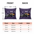 thumbnail image 6 of Throw Pillow Covers 18x18 Inch Set of 2 Pumpkin Skull Halloween Decorative Pillow Covers Truck Black Purple Plaid Cushion Cover Pillowcase for Sofa Couch Bed Home Decor, 6 of 9