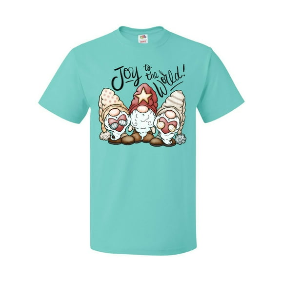 Inktastic Joy to the World Christmas Gnomes T-Shirt