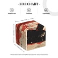 thumbnail image 4 of Easygdp Silhouette Trompette Rouge Art pour Carré Moderne Décoratif Étui en Cuir de Qualité HGH 5.2"X5.2"X5.2", 4 of 7