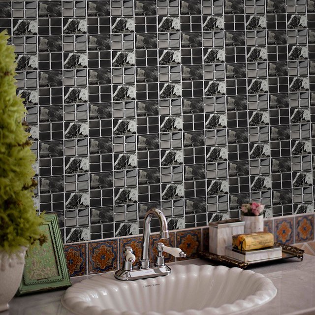 Ganfancp 10Pc Crystal Tile Stickers Diy Pegatinas de Pared Autoadhesivas Liquidación Ventas Hoy Ofertas Prime 1 Juego de Pegatinas para Azulejos (10 Hojas)