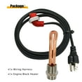 thumbnail image 5 of 3500043 Engine Block Immersion Heater Fits for Ford, Mercury, Lincoln, International, Caterpillar, Detroit Diesel Nissan 3/4" NPT Thread with Cordset Cord and Plug Protector 120 Volts 1000 Watts, 5 of 7