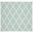 thumbnail image 6 of SAFAVIEH Dhurrie Toby Geometric Moroccan Wool Runner Rug, Light Blue/Ivory, 2'6" x 10', 6 of 9