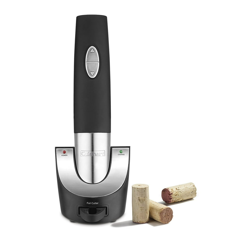 Cuisinart Electric Cordless Wine Opener with BuiltIn Vacuum Sealer and
