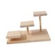 thumbnail image 5 of Postrador de postres de soporte de pastel de madera, soporte de exhibición, escalera escalonada de madera de madera para la figura decoración de la, 5 of 9