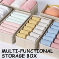 thumbnail image 4 of Non-Woven Fabric Drawer Organizer Bins, Foldable Storage Boxes for Clothes, Underwear, Socks, Set of 5, 11 x 5 x 5.5 Inches, 4 of 7