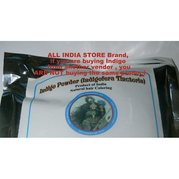 Indigo Powder 400 grams ALL INDIA STORE BRAND Indigofera Tinctoria