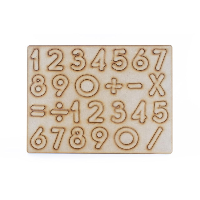 Tablero Didactico De Madera Números Politec