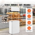 thumbnail image 2 of KFFKFF Promotional Display Table, Compact Trade Show Podium, Dimensions 30.91" x 14.96" x 71.46", Exhibition Stand with Wall, Pop-Up Podium Featuring Storage Rack and Transport Bag, 2 of 9