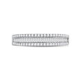 thumbnail image 2 of FB Jewels 14kt White Gold Womens Round Diamond Anniversary Band Ring 1/2 Cttw, 2 of 4