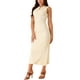 thumbnail image 2 of Vestido de suéter midi sin mangas de punto acanalado para mujer INSPIRE CHIC, elegante y casual con cuello simulado, 2 of 5