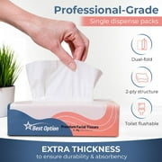 Soft 2-Ply Facial Tissue, White, 100-Count Box, Gentle and Durable (3,000 Tissues, Bulk Pack of 30-Boxes)