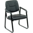 thumbnail image 2 of Global Industrial Reception Chair, Vinyl Upholstered, Black, 2 of 6